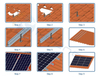 Estructura solar de aluminio del soporte de montaje del panel solar del tejado de teja