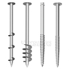 Pilas de tornillo de tierra de acero galvanizadas personalizadas para el ancla de tornillo de tierra de tierra del sistema de montaje solar