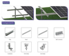 Estructura de soportes de montaje de tierra del panel solar fotovoltaico del acero de carbono de Kseng para el sistema el&eacute;ctrico solar