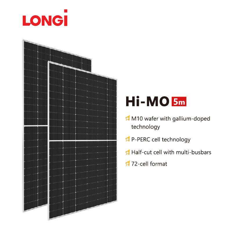 Venta al por mayor Longi 144 Panel de energía solar fotovoltaica de media celda monomódulos solares de vidrio 540W 545W 550W