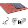 Sistema de montaje de techo fotovoltaico de aluminio con riel de montaje de panel solar