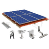Estructura solar de aluminio del soporte de montaje del panel solar del tejado de teja