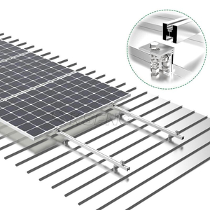 Montajes solares de techo de metal Sistema de montaje de techo con costura permanente