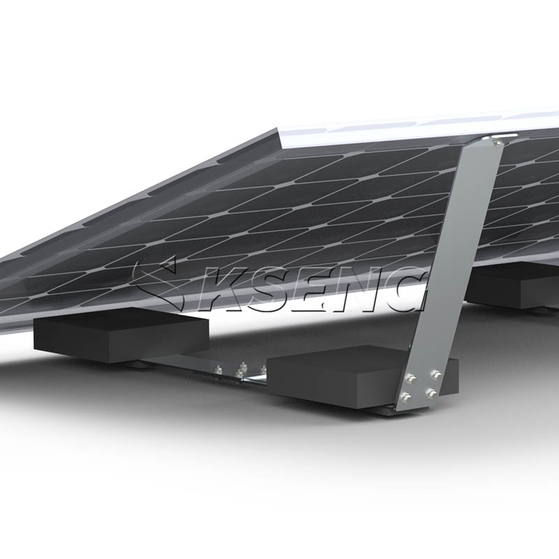 Sistema solar de techo plano no penetrante con montaje en lastre de Mg-Al-Zn