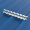 Sistema de montaje fotovoltaico de techo de metal con mini kit de riel solar de aluminio