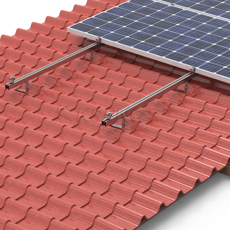 Abrazadera media de panel solar de aluminio de instalaci&oacute;n r&aacute;pida