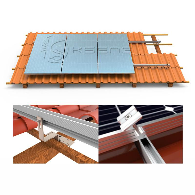 sistema de montaje de paneles solares en techo