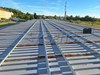 Montaje de panel solar de mini riel de aluminio para techo de hojalata