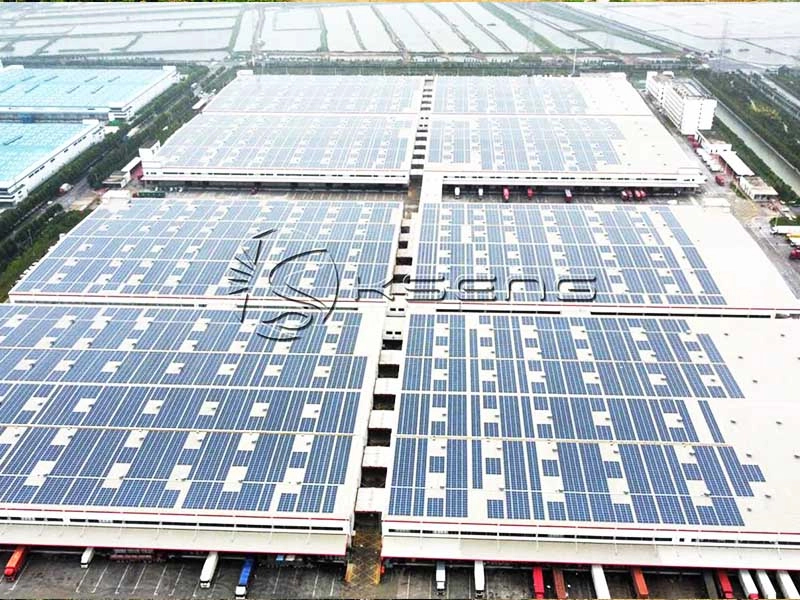 China Shangdong Sistema de montaje en techo solar 18MW