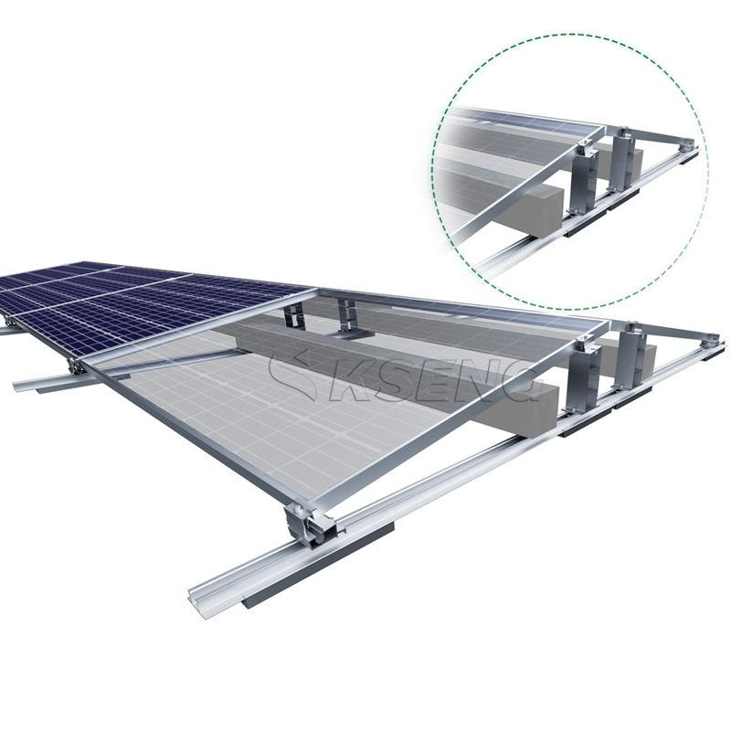 sistema de montaje de techo de lastre solar