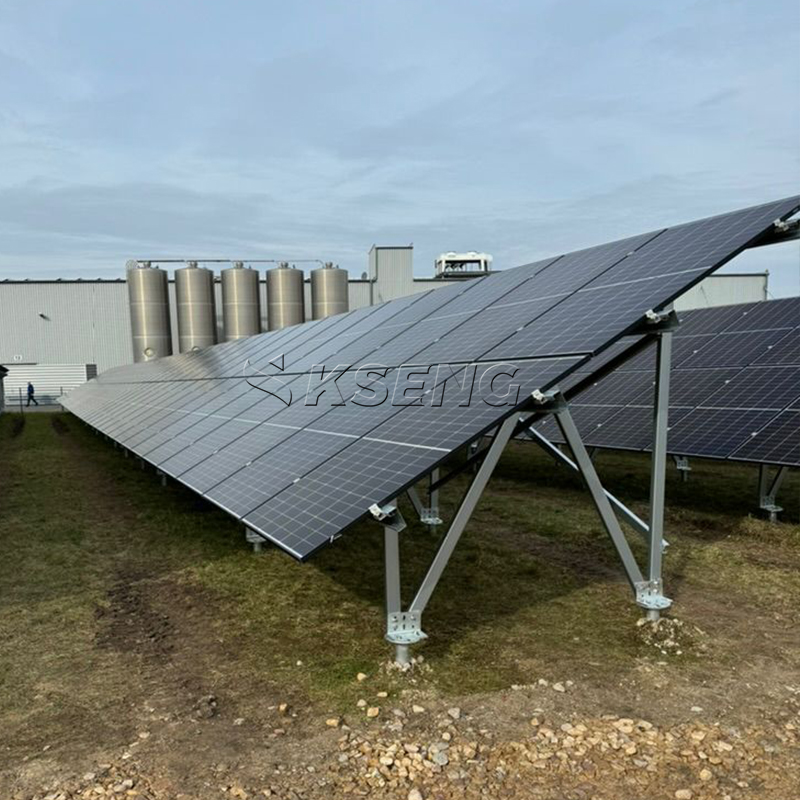 Sistema de montaje solar terrestre en Alemania