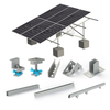Kit de bastidor de montaje en tierra para paneles solares de acero al carbono