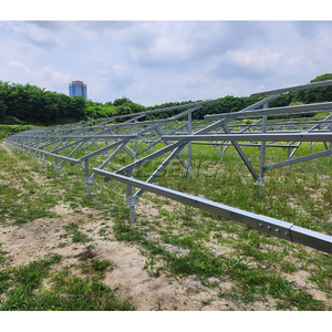 Kit de bastidor de montaje en tierra para paneles solares de acero al carbono