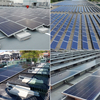 Montaje solar de lastre triangular de techo plano