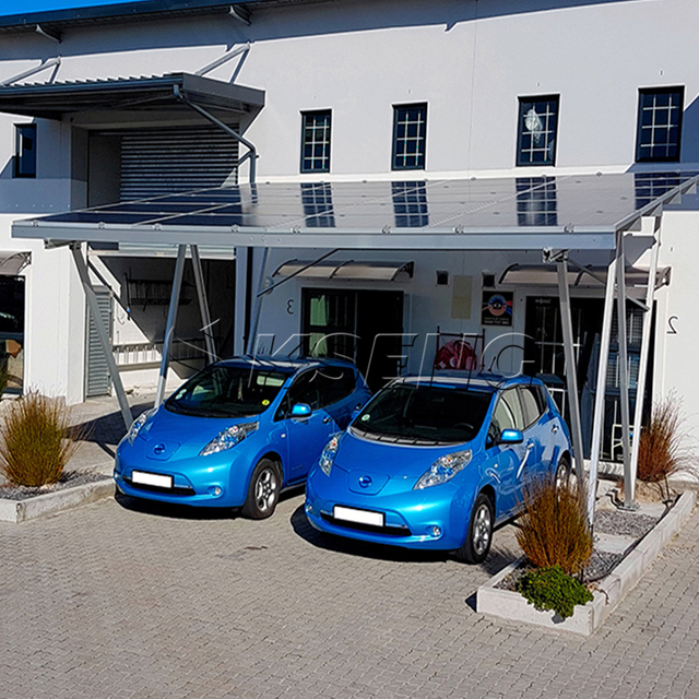 Carport solar que atormenta el sistema de aluminio solar del montaje del Carport del picovoltio de la estructura del estacionamiento