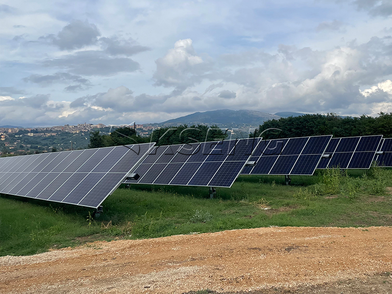 Seguidor solar de un solo eje Italia