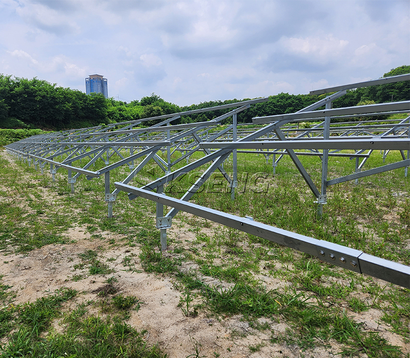sistema solar de montaje en tierra
