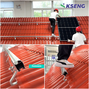  Techo de tejas Estructura fotovoltaica Sistemas de montaje en techo de paneles solares