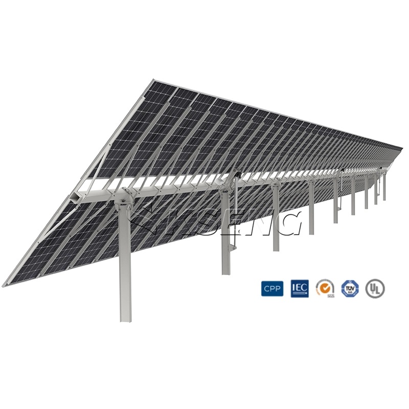 Seguidor solar de un eje