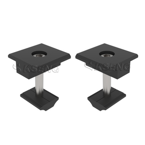  Media abrazadera del sistema de montaje del panel solar negro de aluminio para mayor seguridad