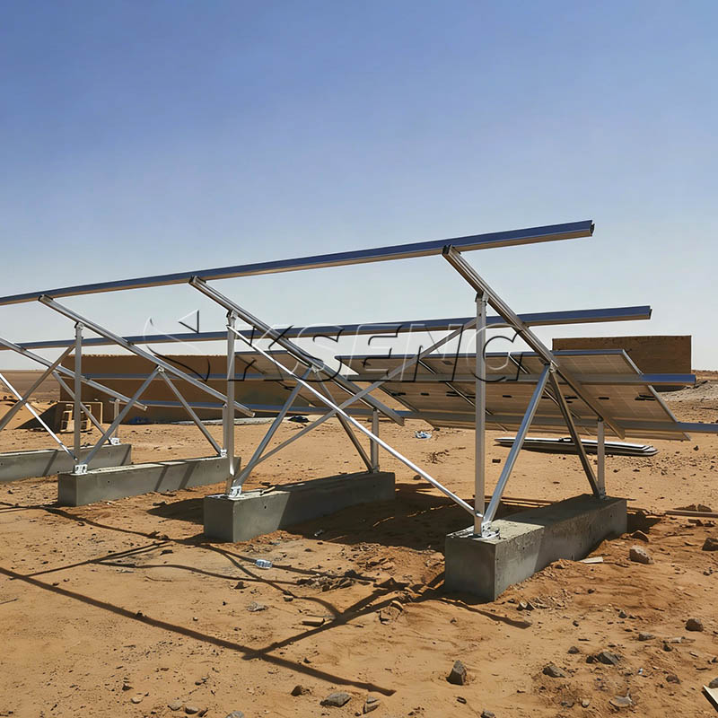 Estructura de montaje solar de cimentaci&oacute;n de hormig&oacute;n Kseng AL6005-T5