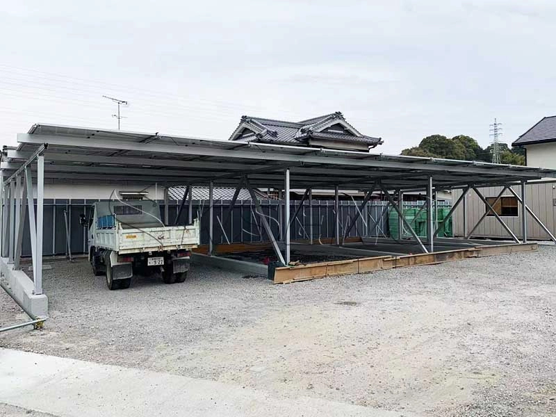 Proyecto de cochera solar en Japón de 33,3 KW