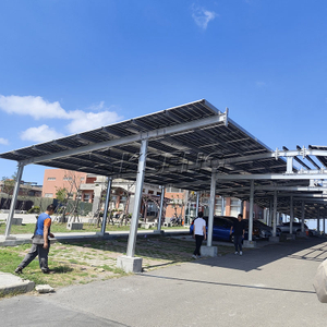 Cochera solar de acero al carbono galvanizado Kseng - Sistema de marquesina de estacionamiento solar duradero