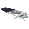 Montaje solar de lastre triangular de techo plano