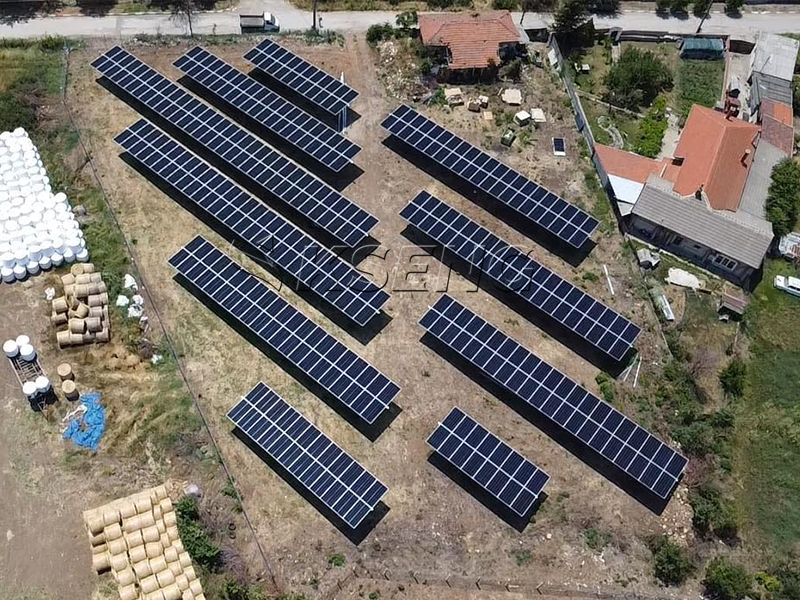 Proyecto terrestre de rastreador de eje &uacute;nico de 280 kW en Bulgaria