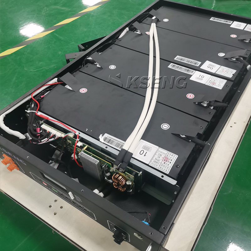 Bater&iacute;a Lifepo4 de la instalaci&oacute;n del soporte de estante de las bater&iacute;as de i&oacute;n de litio de Kseng 51.2V 200Ah