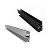 Rieles de montaje de paneles solares negros de aluminio de venta caliente