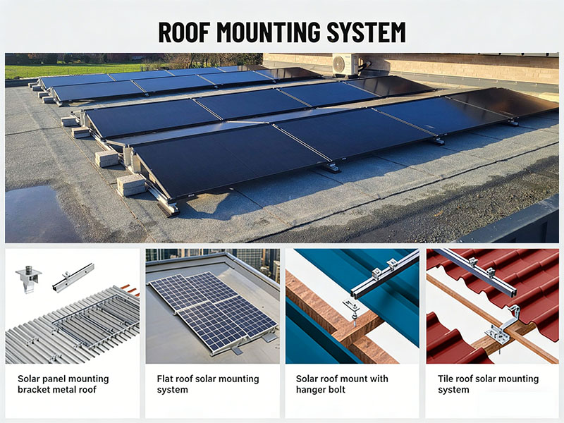 SISTEMA DE MONTAJE SOLAR EN TECHO