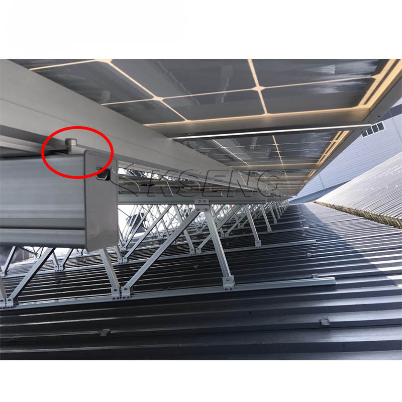 Abrazadera de riel solar de aluminio para sistema de montaje de paneles solares