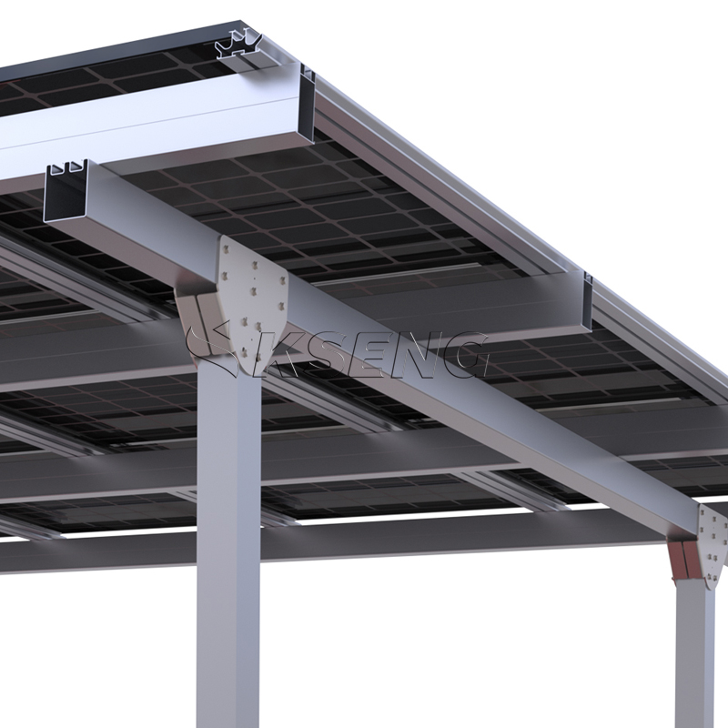 Cochera solar de aluminio duradero en stock de la UE con garant&iacute;a de 10 a&ntilde;os