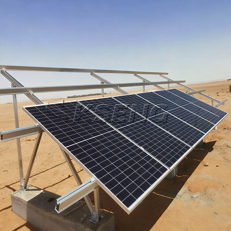 sistema solar de montaje en tierra