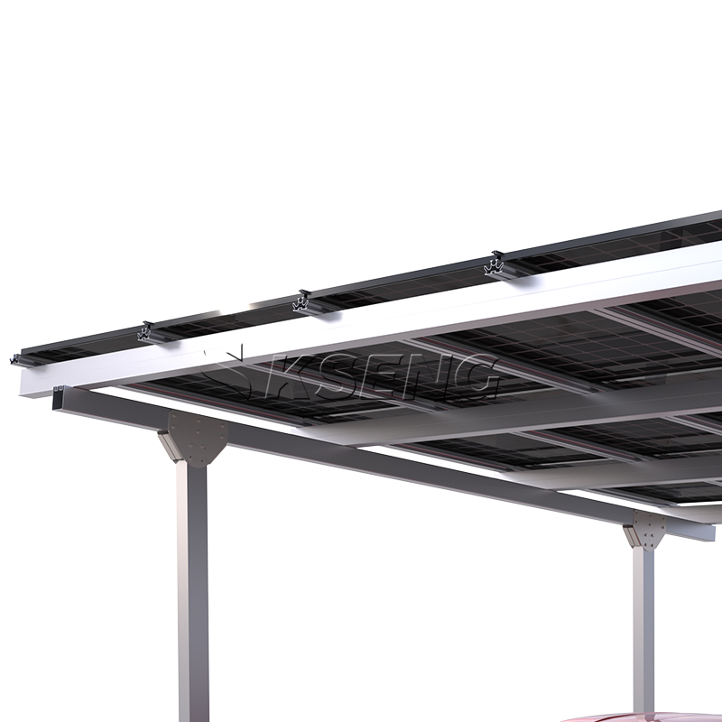 Cochera solar de aluminio duradero en stock de la UE con garant&iacute;a de 10 a&ntilde;os
