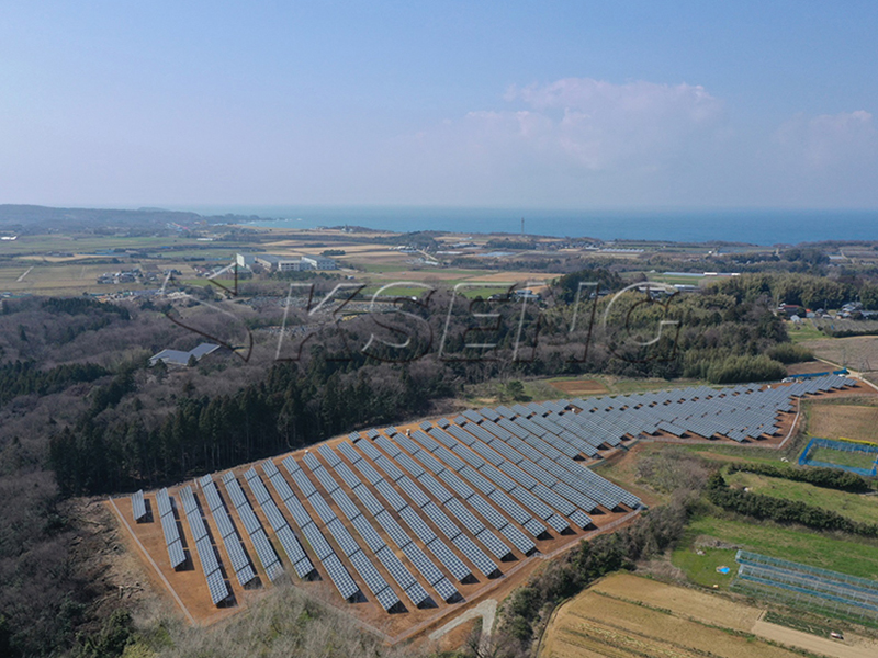 Prefectura japonesa de Fukui, sistema de montaje solar en tierra 2457KW
