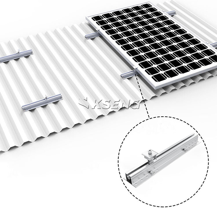 soporte de techo de metal solar