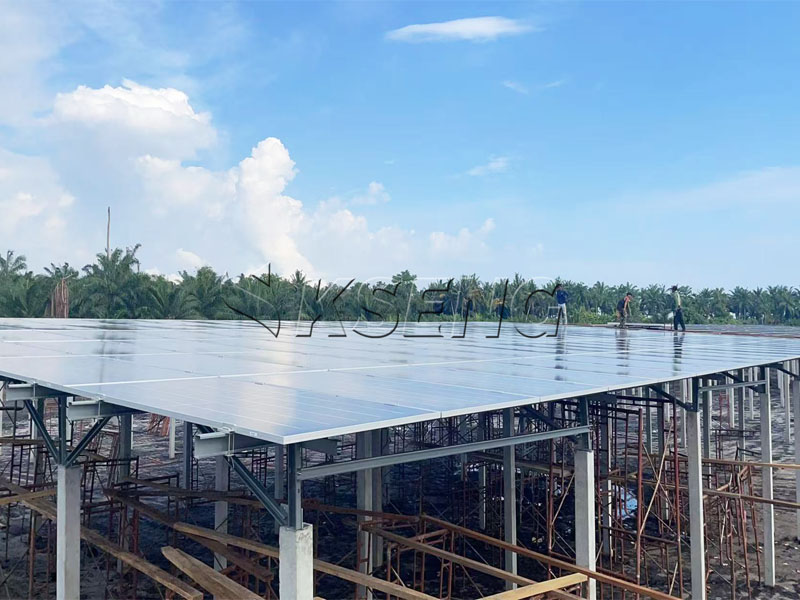 Proyecto complementario solar-pescado de 1 MW de Kseng en Malasia: soluci&oacute;n de soporte solar de zinc, aluminio y magnesio