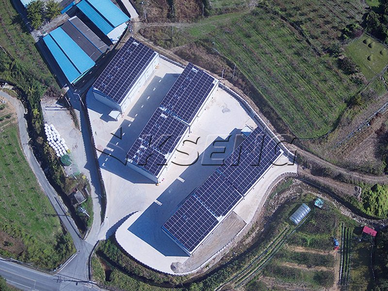 soporte de techo de metal solar