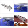 Rieles de montaje de paneles solares negros de aluminio de venta caliente