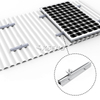 Sistema de montaje fotovoltaico de techo de metal con mini kit de riel solar de aluminio