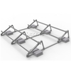 Montaje solar de lastre triangular de techo plano