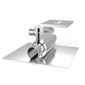 Abrazadera de techo solar de aluminio para soportes solares de techo de metal
