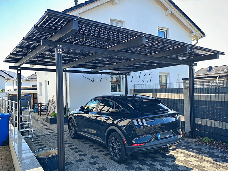 Bastidores-de-marco-de-cochera-solar-de-aluminio-Alemania-2-veh&iacute;culos-cubierta-PV-Kseng-Pa&iacute;ses Bajos-env&iacute;o