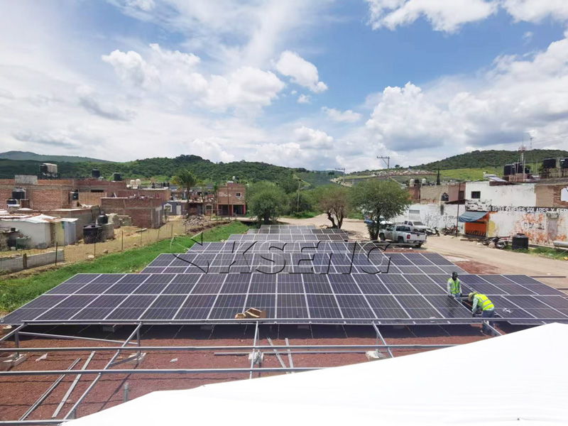 Potenciando la sostenibilidad: c&oacute;mo el sistema solar de montaje en tierra de 200 KW de Kseng alimenta una planta de tratamiento de aguas residuales mexicana