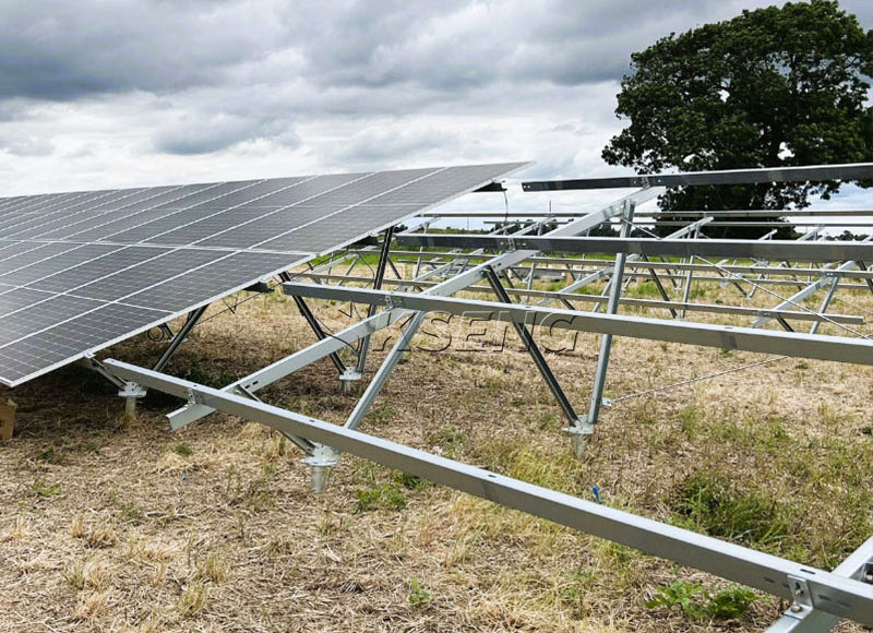 sistema solar de montaje en tierra
