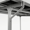 Cochera solar de aluminio duradero en stock de la UE con garant&iacute;a de 10 a&ntilde;os
