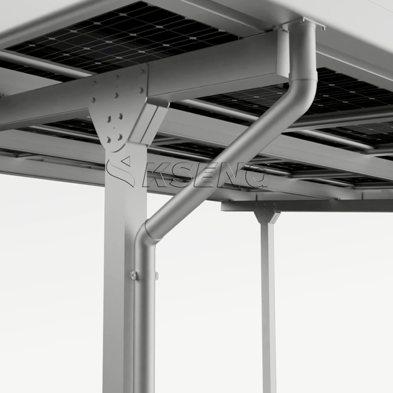 Cochera solar de aluminio duradero en stock de la UE con garant&iacute;a de 10 a&ntilde;os