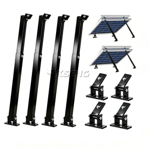 Soportes solares de aluminio KSENG Soporte de pata trasera delantera ajustable (rango de &aacute;ngulo de 10-15&deg;, 15-30&deg;, 30-60&deg;)